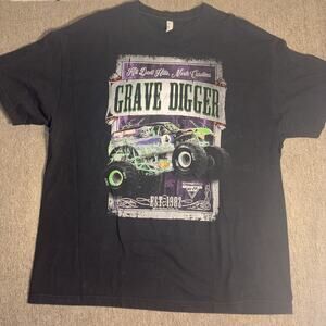2019 Grace Digger Men’s Graphic T-shirt Black 2XL Clean Monster Truck